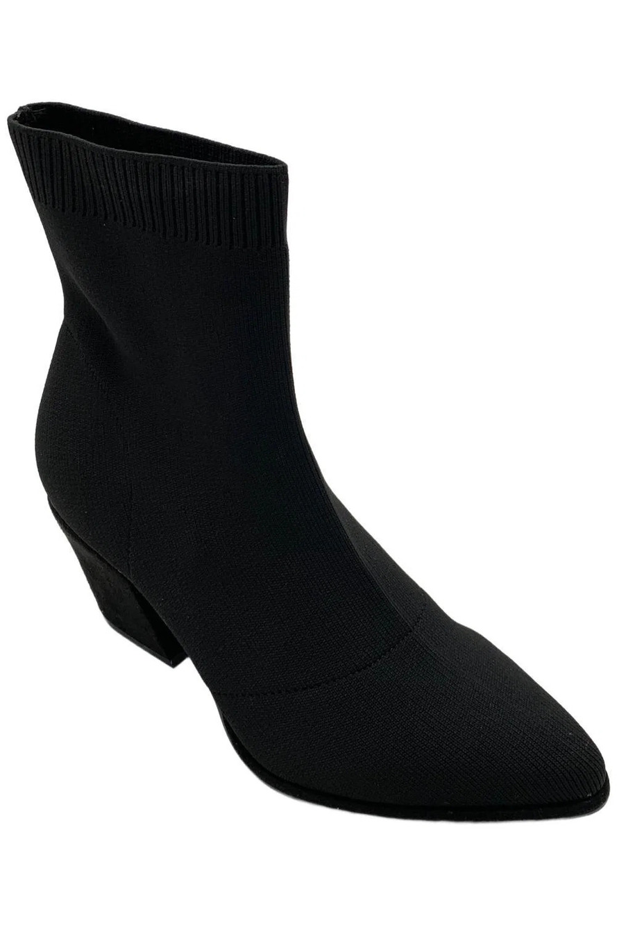 MIA Women's Draxton Block-Heel Knit Dress Booties Black - Medium